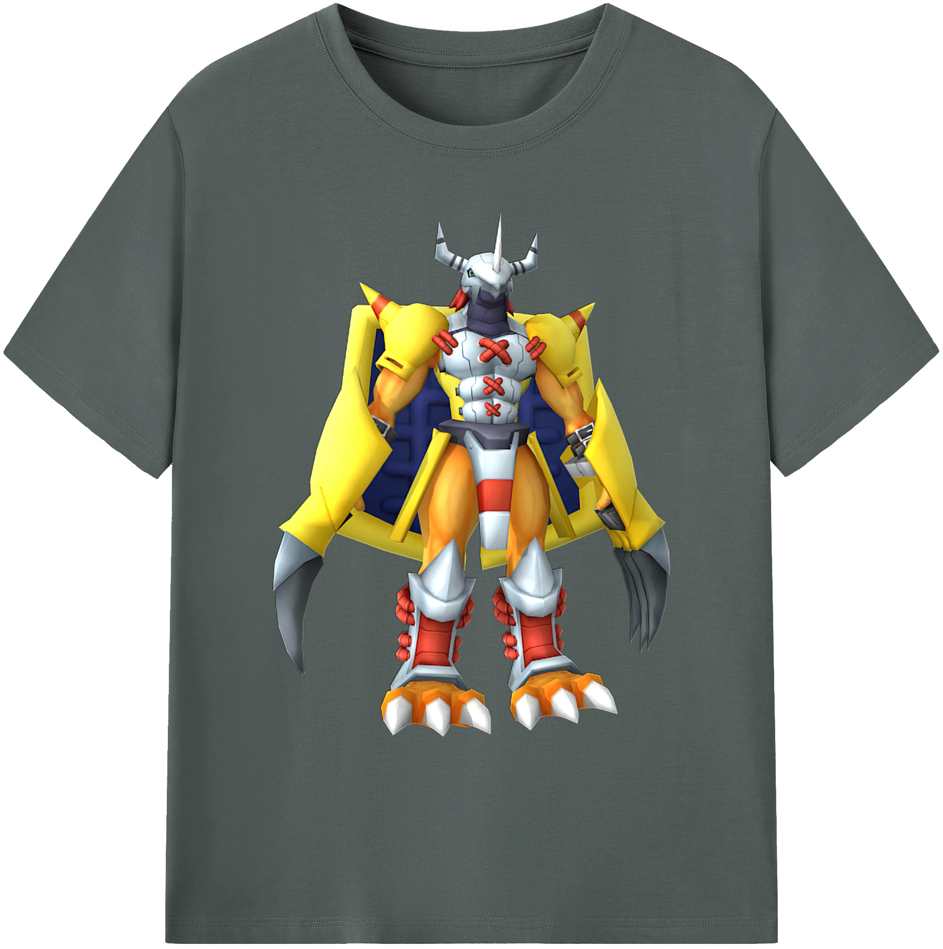 （画像用） Digimon デジタルモンスター/デジモン 綿100％ メンズ半袖Tシャツ｜肌触りやわらか＆通気性